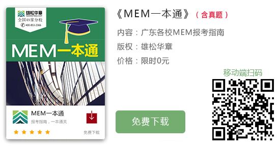 2020年哈尔滨工业大学MEM招生简章