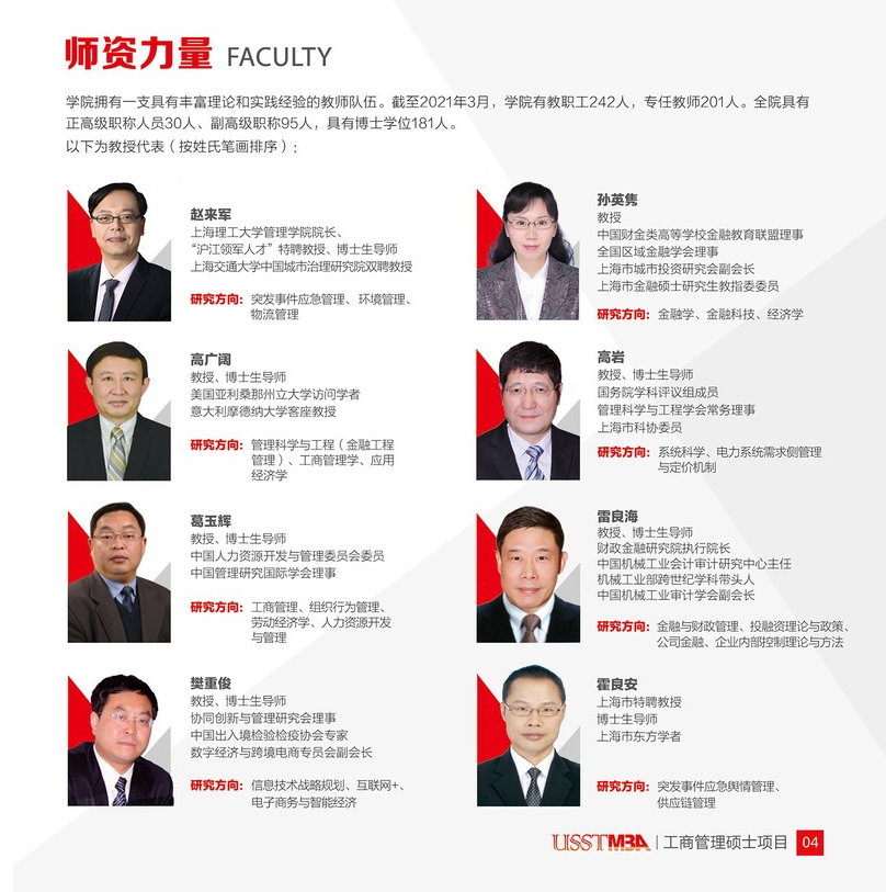 上海理工大学2022年工商管理硕士（MBA）招生简章