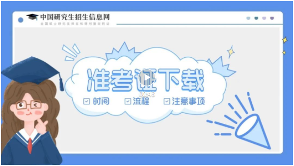 2022考研准考证打印今日（12月10日）已开通！